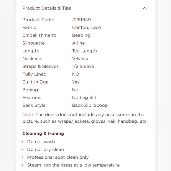 A line V Neck Tea-Length Chiffon Lace Dress With Beading Size 12 Champagne - Picture 4 of 9